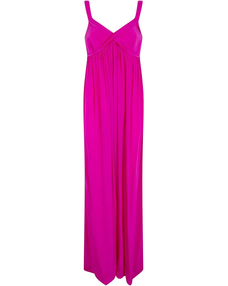 Essentiel Jacobean" Maxi Babydoll Dress Pink