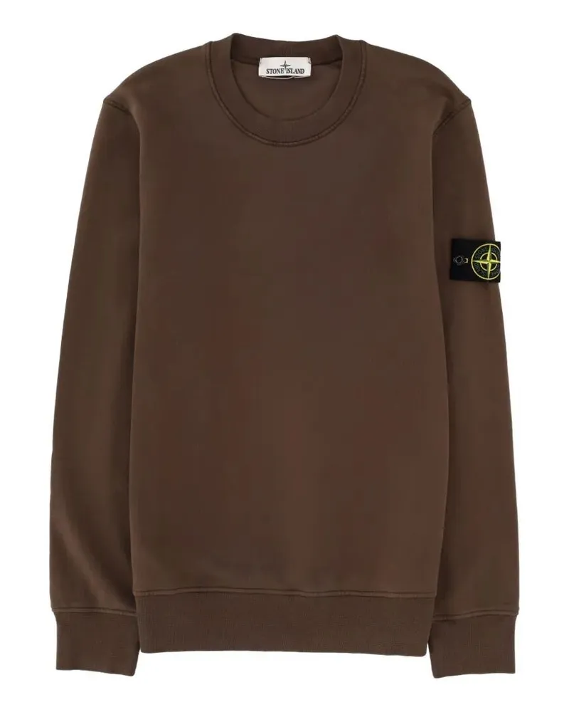 Stone Island Round Neck Sweatshirt Brown