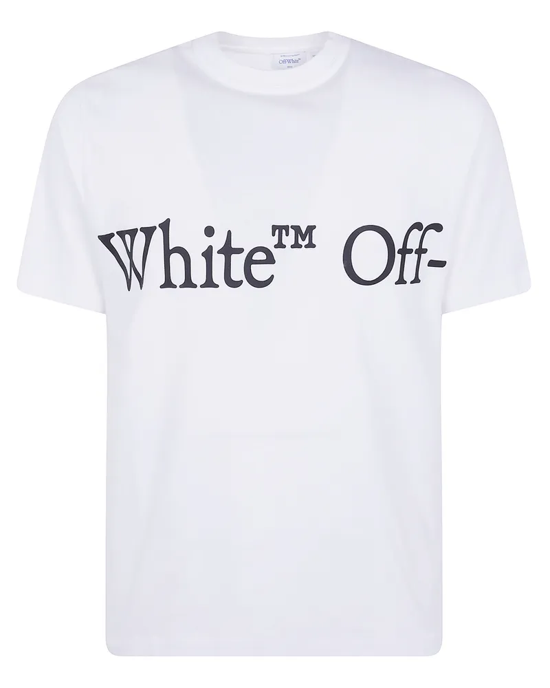 OFF-WHITE T-Shirt Short Sleeves "Bookish Scarf Regular White