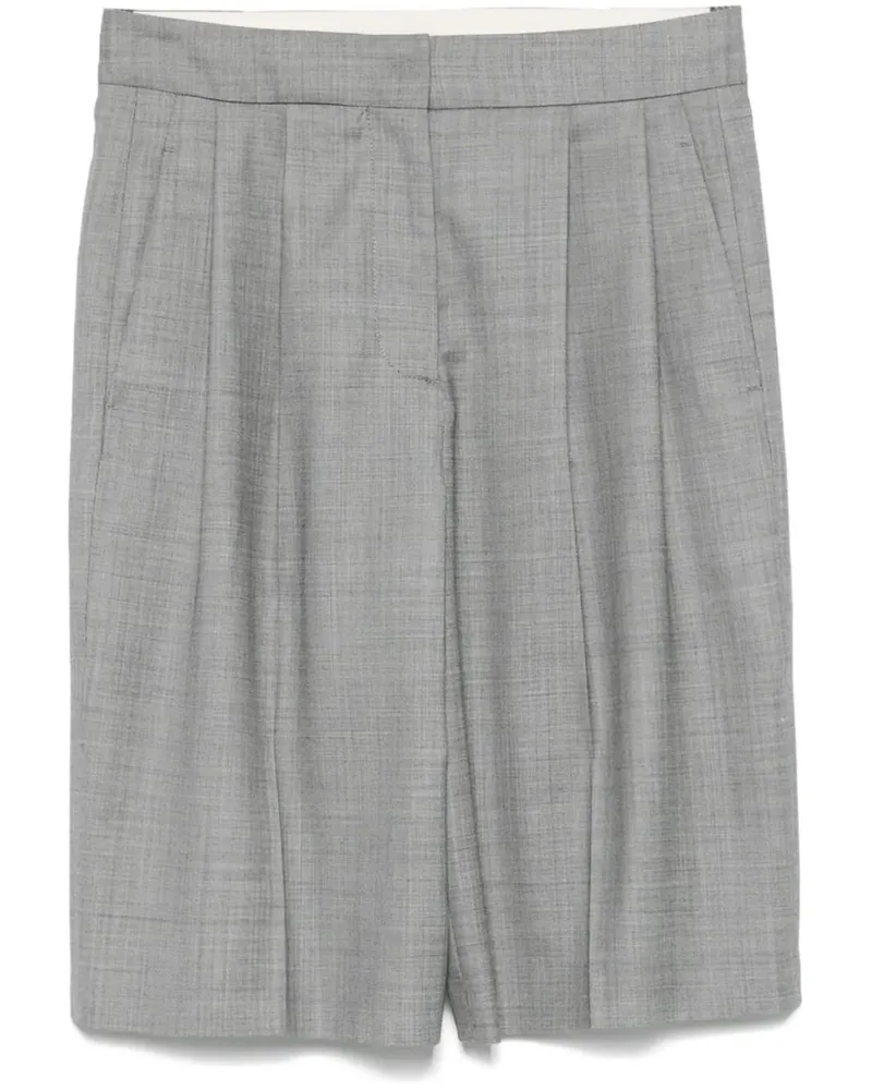 Loulou Studio Soan Tailored Bermuda Shorts Gray