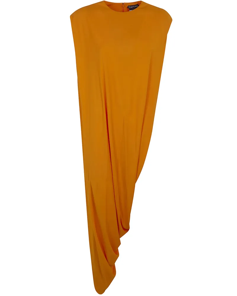 Tom Ford Crepe Jersey "Impossible" Asymetric Top Yellow