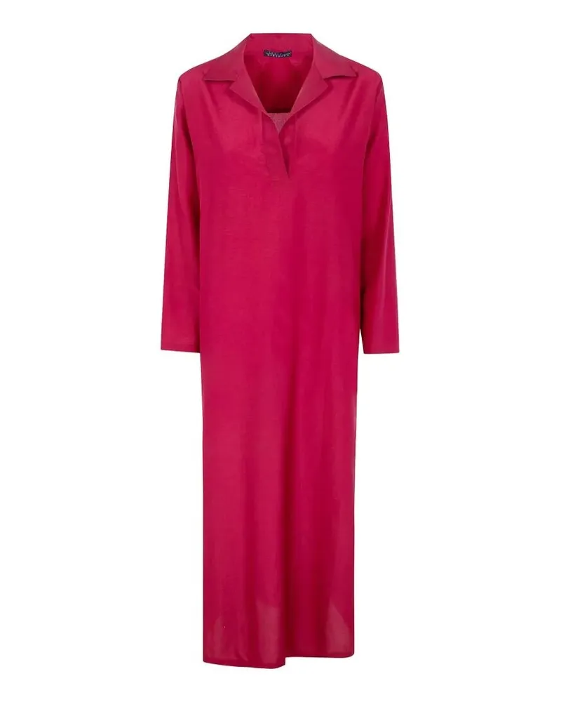 Laura Urbinati Oversized Polo Neck Dress Red