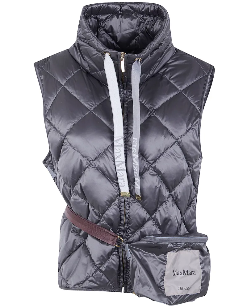 Max Mara Tregic" Sleeveless Padded Gilet Gray