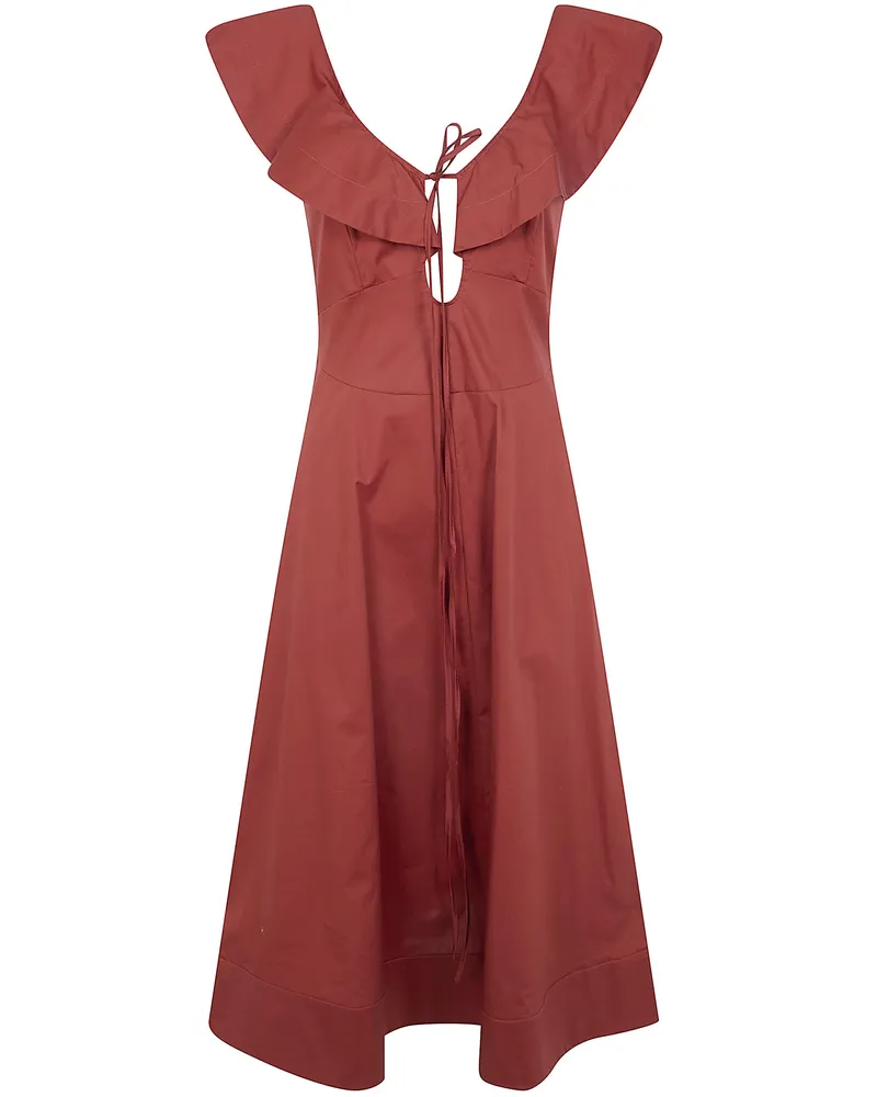 Twin-Set Midi Dress Brown