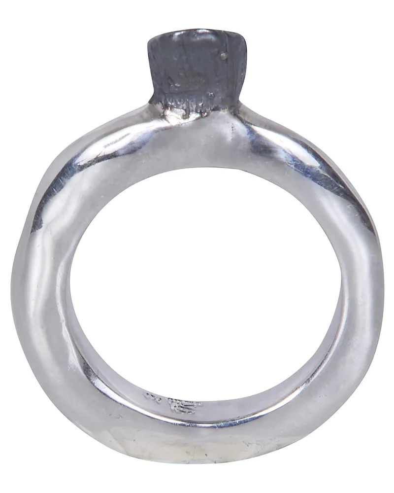 Rosa Maria Woina S St Dix Co" Ring With Setting Sterling Silver And C Metallic