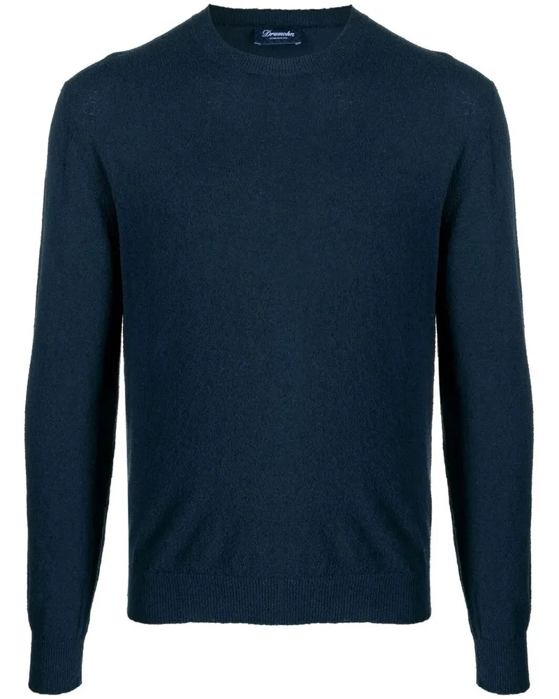 Drumohr  Long Sleeves Round Neck Sweater By Drumohr Blue