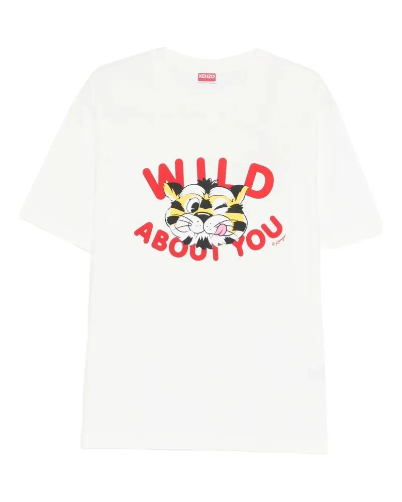Kenzo Kenzo Wild Tiger" Classic T-Shirt White