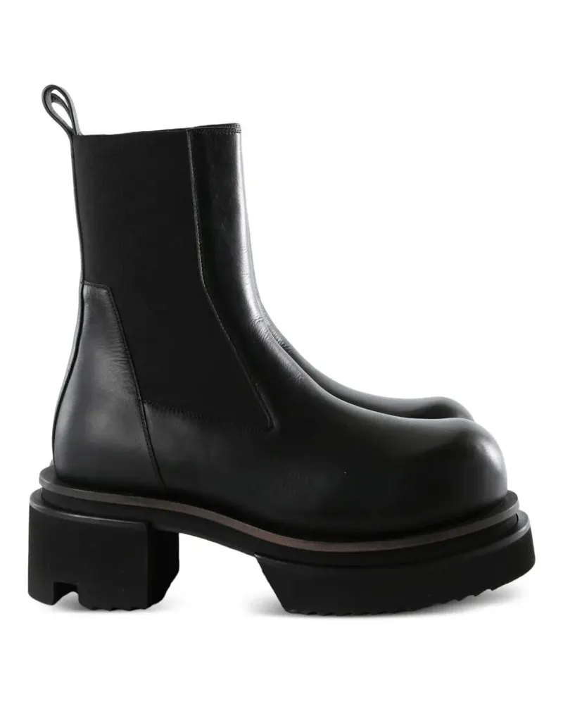 Rick Owens Boots Leather "Beatle Bogun Black