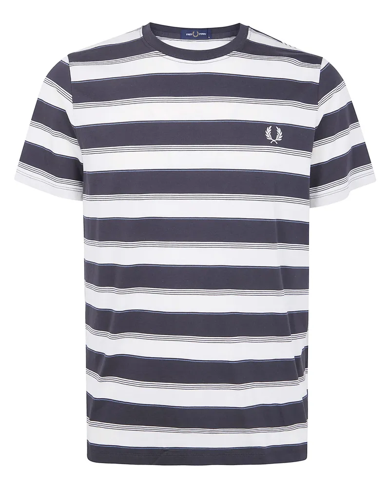 Fred Perry Fred Perry" Fine Stripe T-Shirt Gray