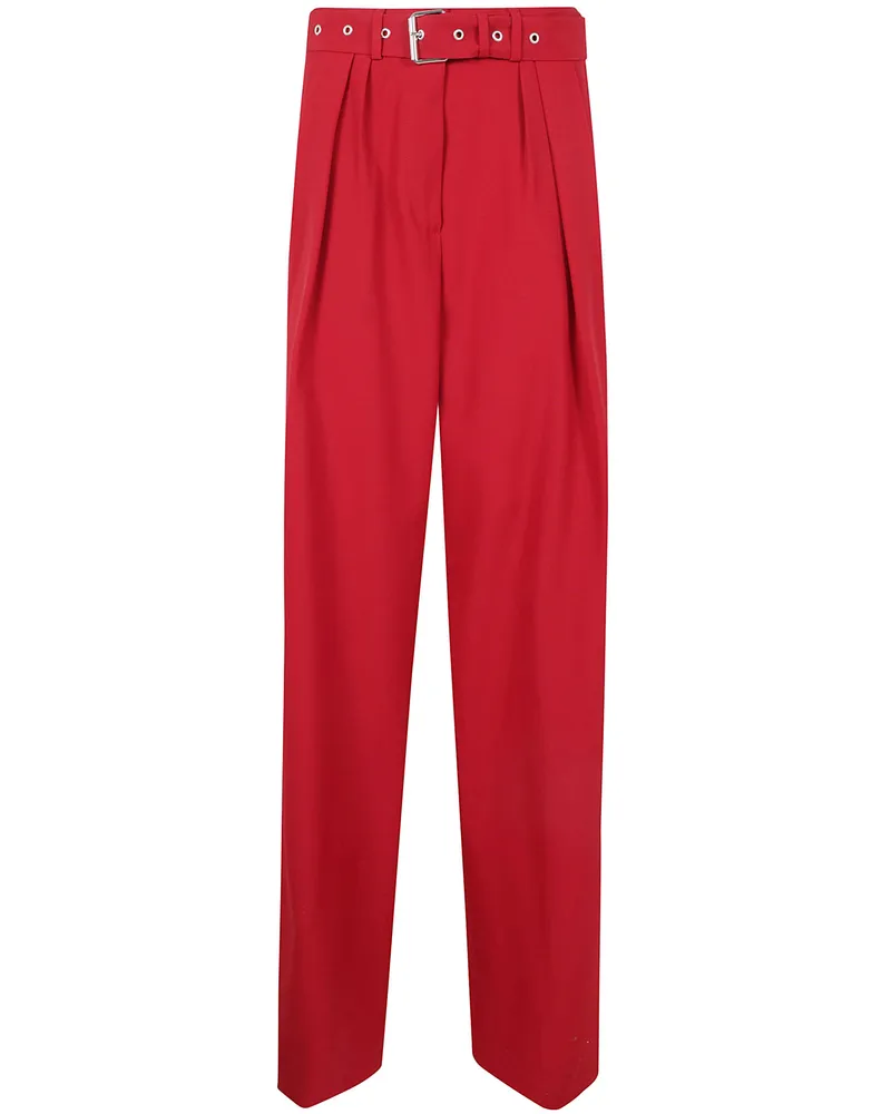 Dries van Noten Peaches Bis Trousers Red