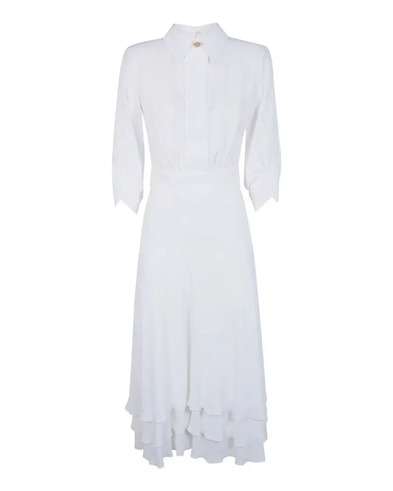 Elisabetta Franchi Midi Dress White