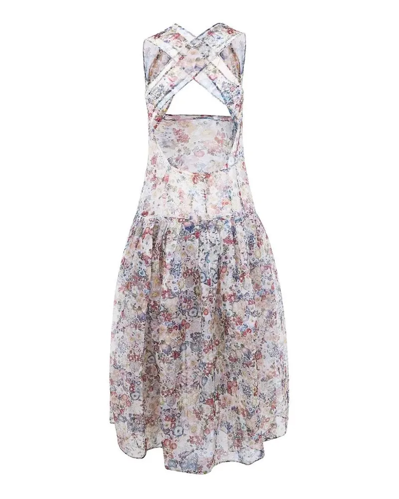 KHAITE Amello" Midi Dress Beige