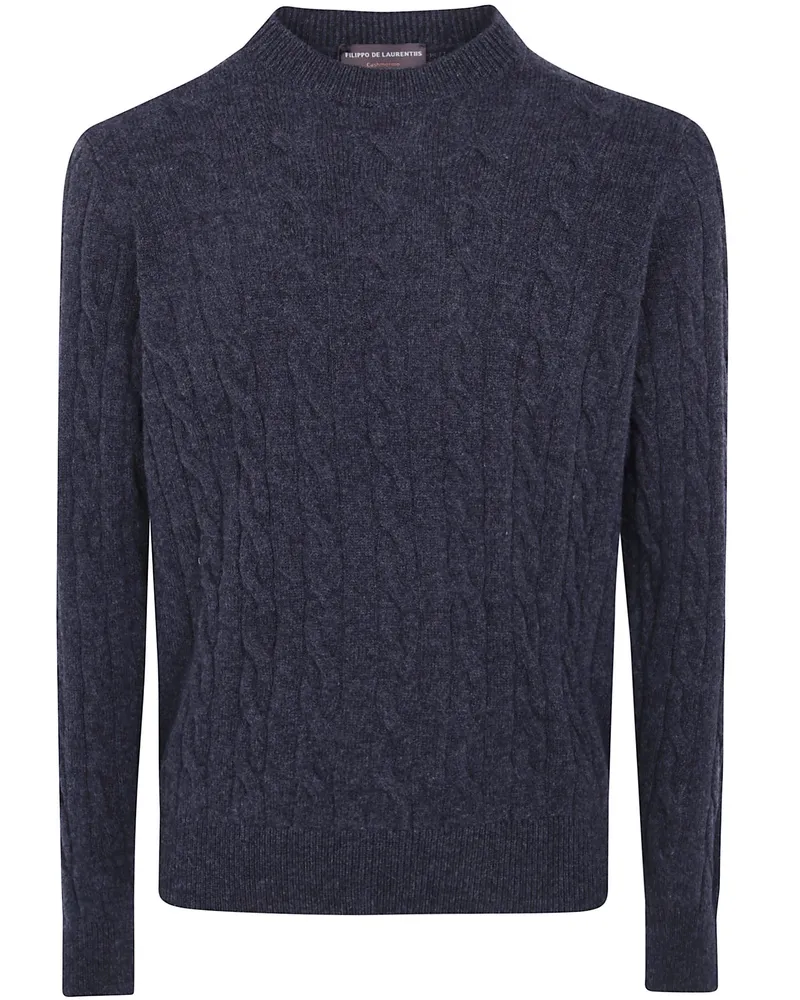 Filippo de Laurentiis Round Neck Sweater Gray