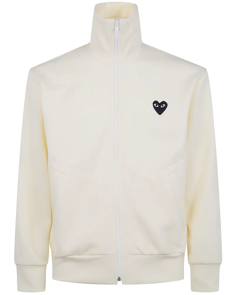 Comme des Garçons Black Emblem" Sweatshirt White
