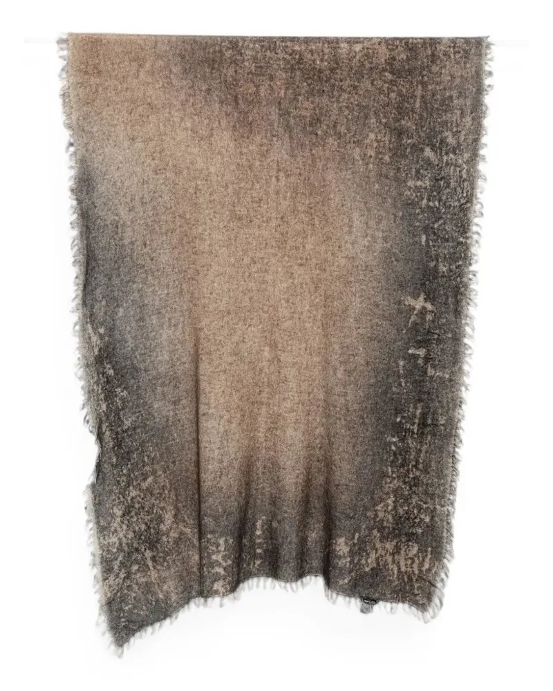 Avant Toi Scarf Cashmere Effect "Charcoal Brown
