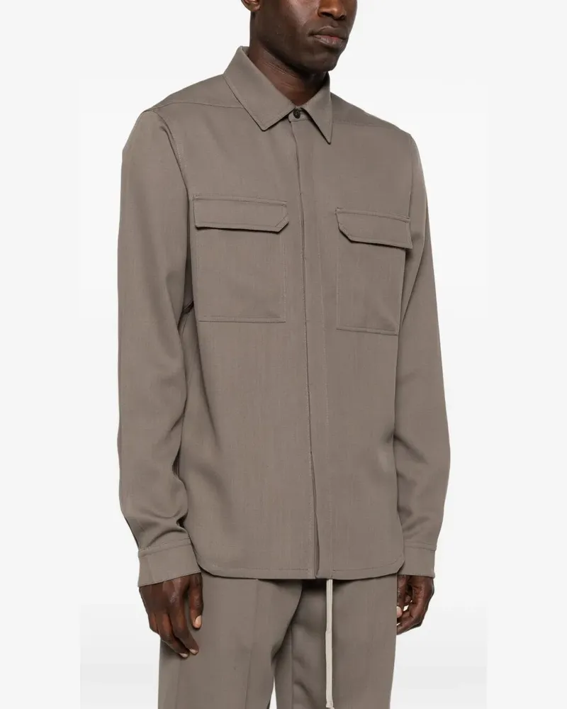 Rick Owens Work" Shirt Gray