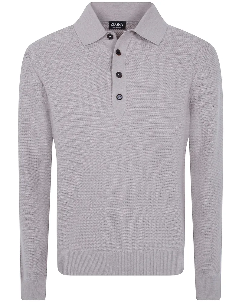 Ermenegildo Zegna Polo Neck Sweater "Z Lux Leisurewear Beige
