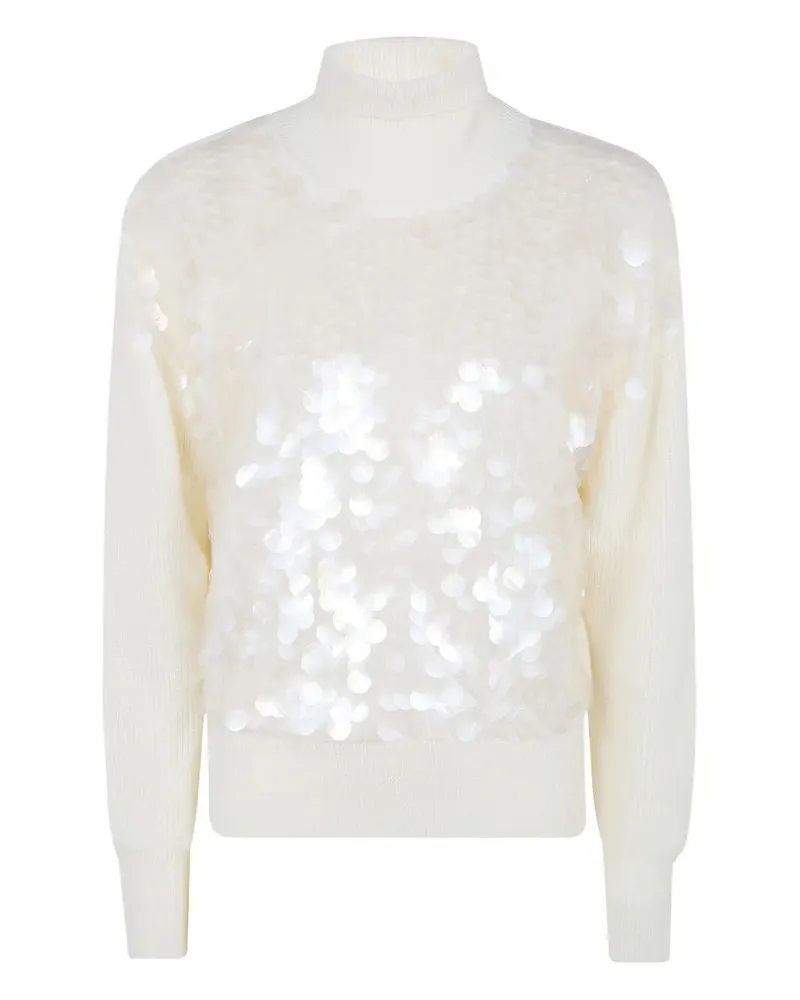 Fabiana Filippi Turtle Neck Sweater Beige