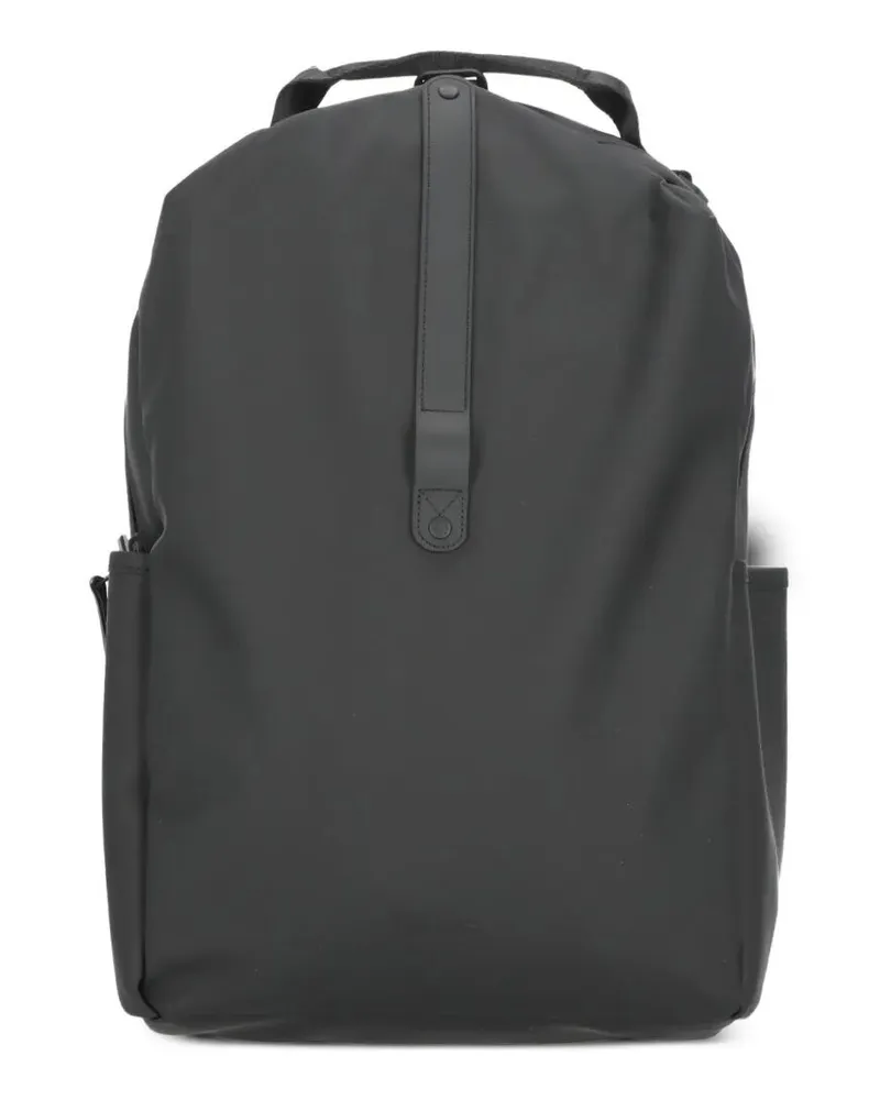 RAINS Clip Front Backpack Black