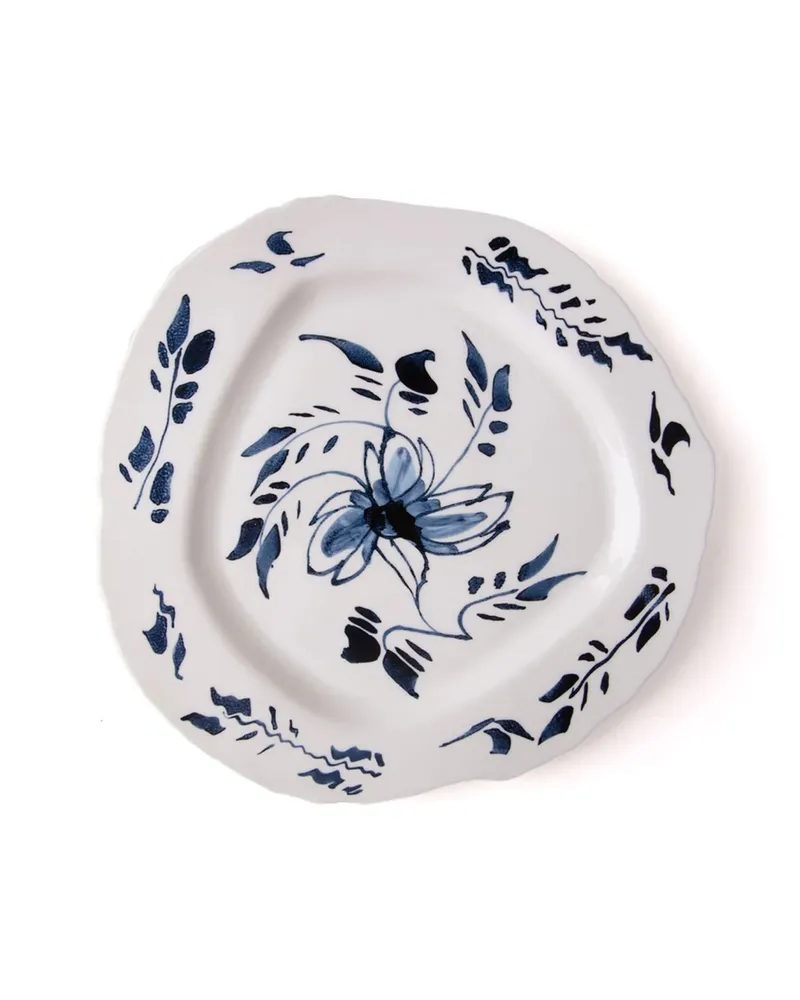 Seletti Classic On Acid' Flat Plate Cm 28 English Delft Multi