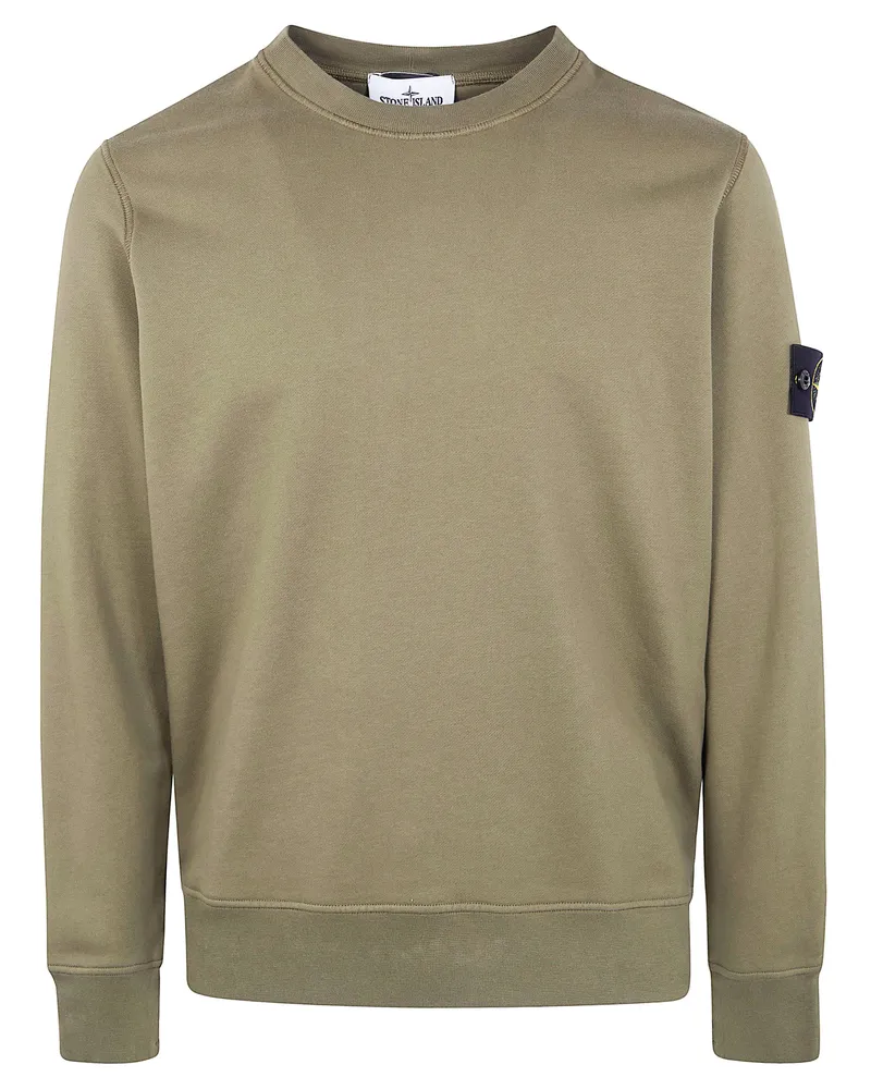 Stone Island Round Neck Sweatshirt Green