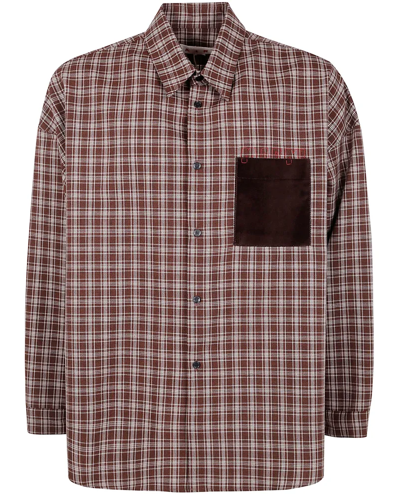 Marni Long Sleeves Shirt Brown