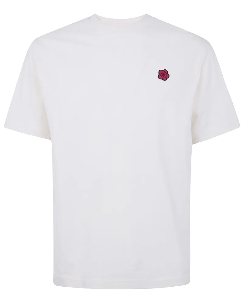 Kenzo Gots Boke Flower Embroidered' Classic T-Shirt Beige