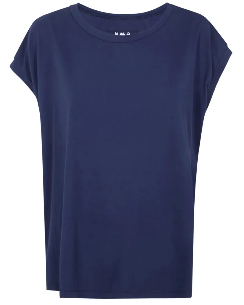 LABO.ART LABO. ART "Granchio" Opera Cotton Round Neck Sweater Blue
