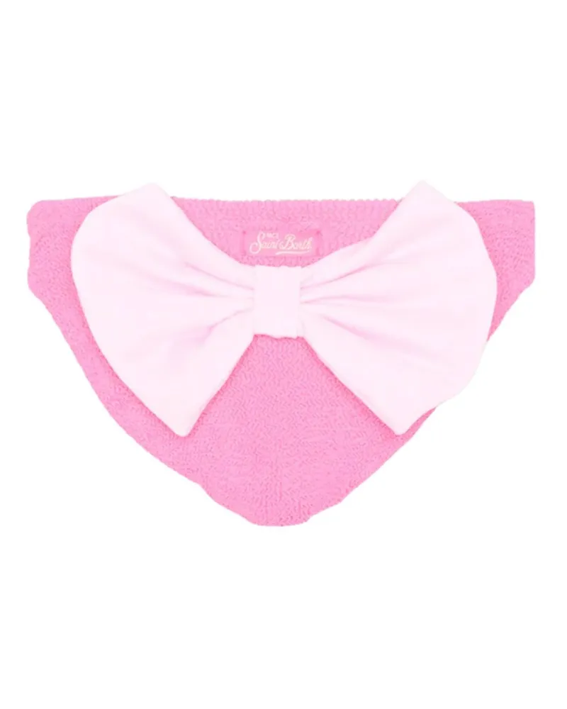 MC2 Saint Barth Swimsuit Crinkle Stripes "Madame W Pink