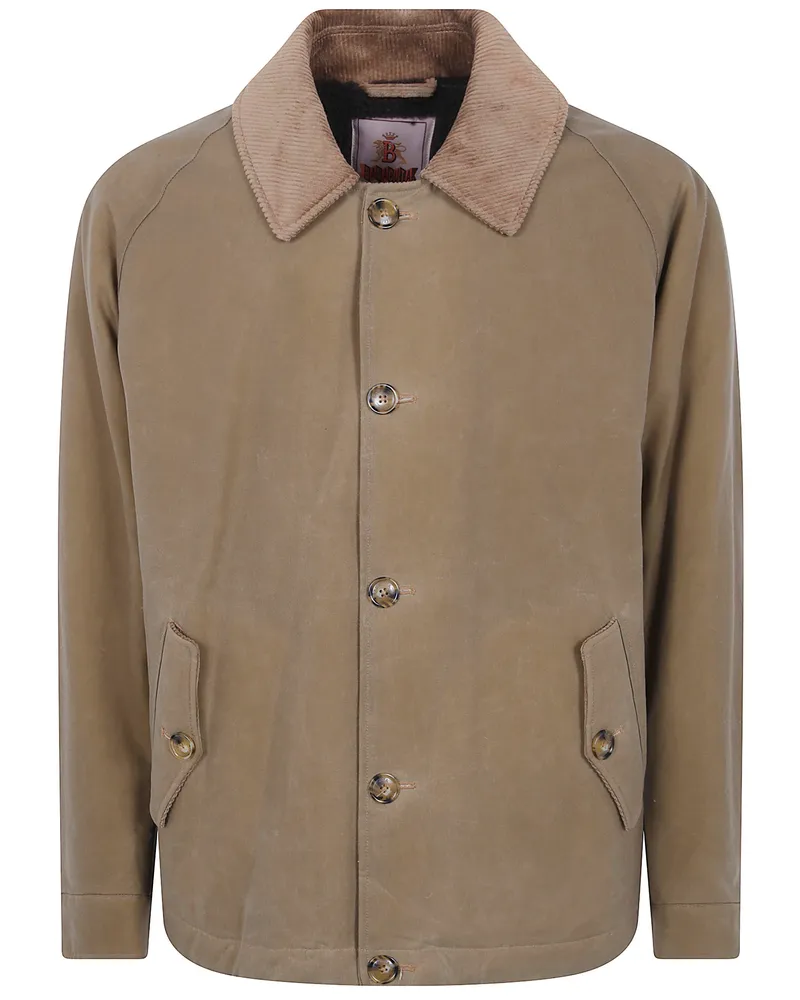 Baracuta Jacket Waxed Cotton Deck Jacket Brown