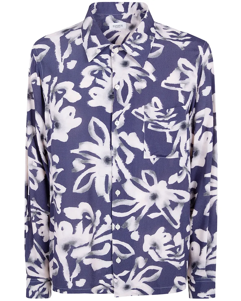 Laneus Boxy Fit Shirt Man Blue