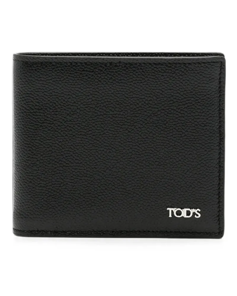 TOD'S Wallet Leather Black "Caviar Baby Black