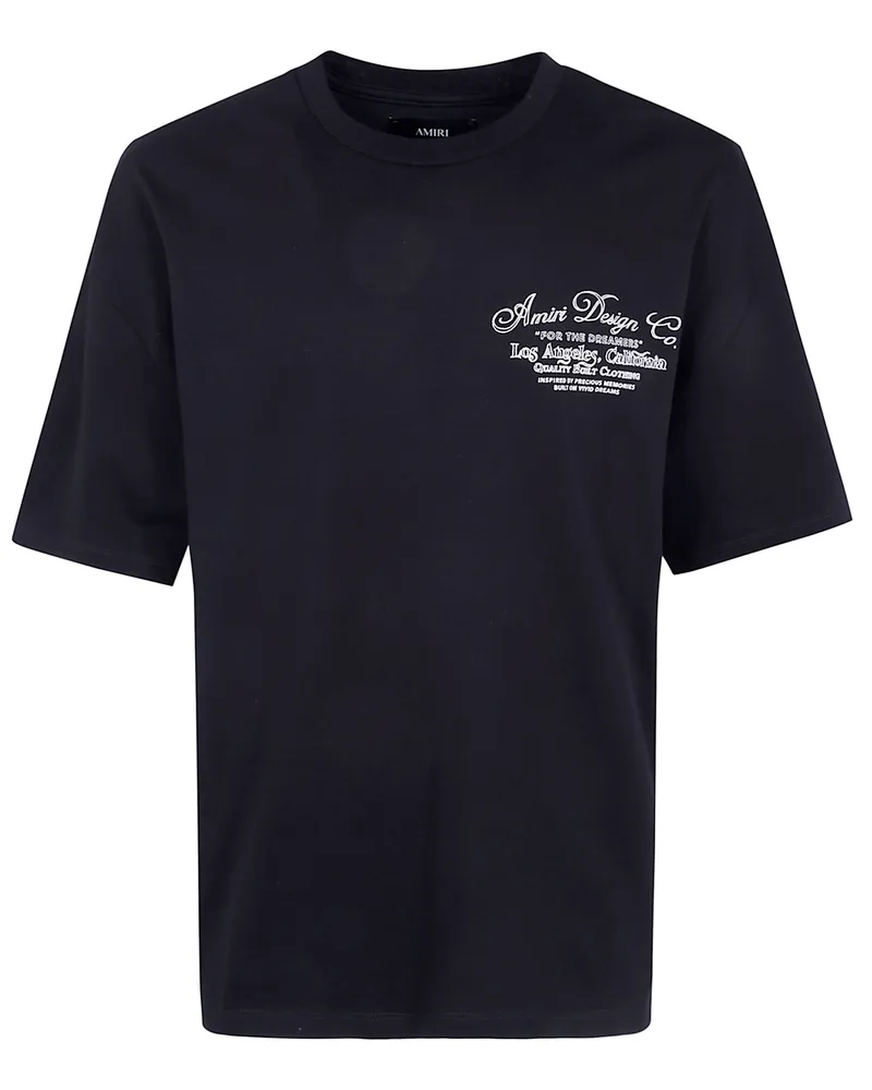 Amiri T-Shirt Chain Stitch "Dreamers Black