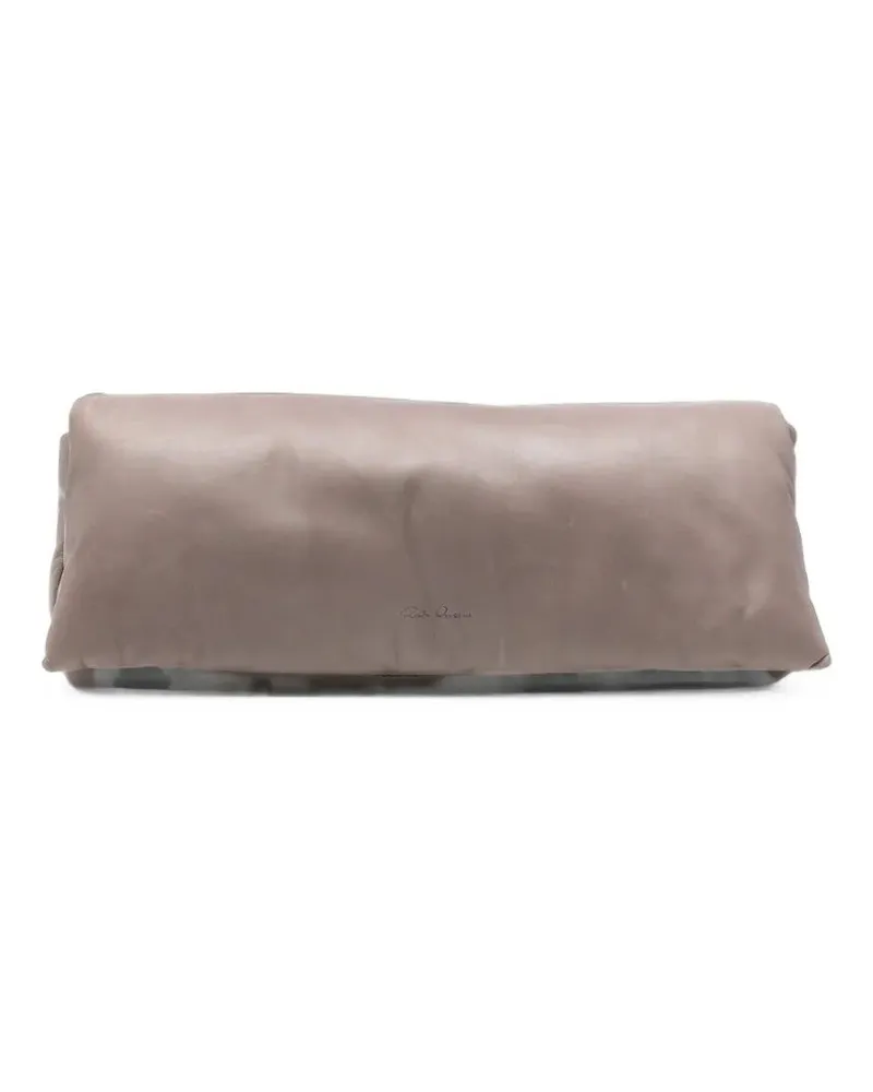 Rick Owens Clutch Bag Soft Leather "Soft Leather Clutch Gray