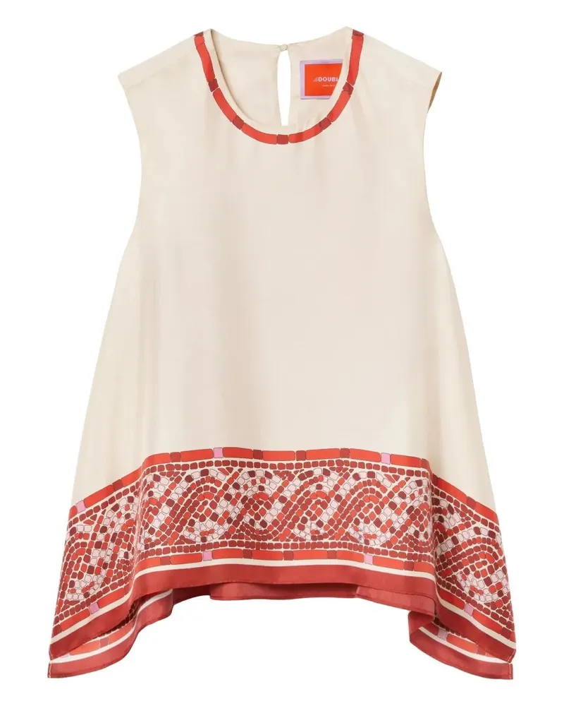 La DoubleJ San Carlo Top Sleeveless Shirt Beige