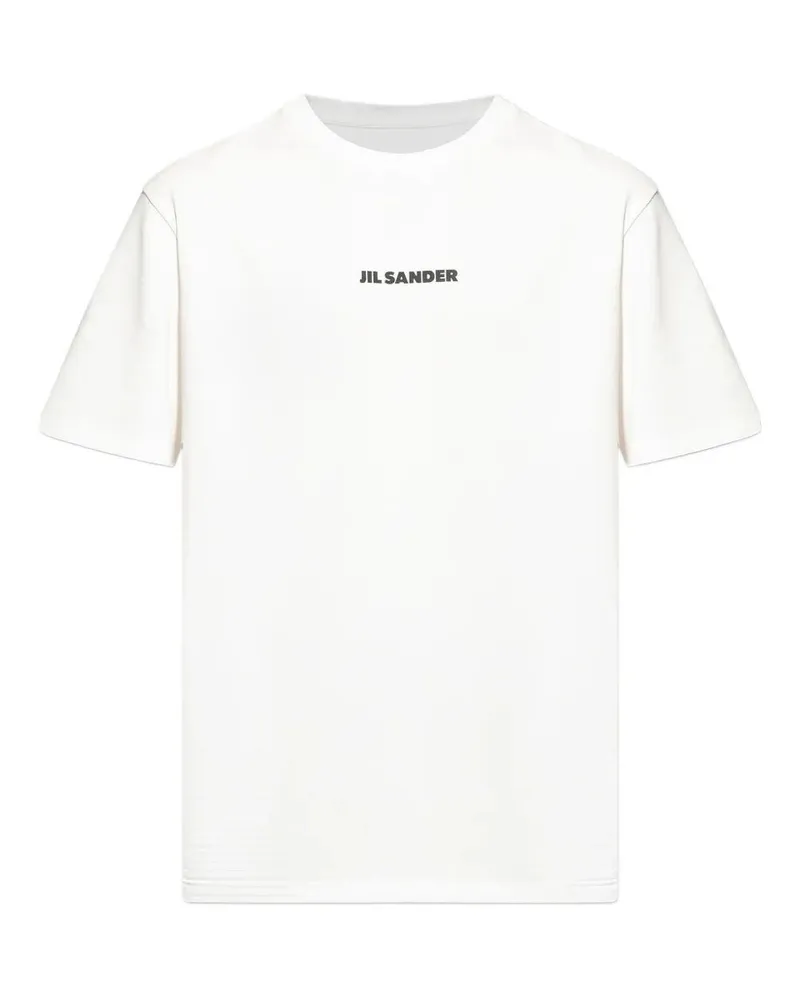 Jil Sander Crewneck Short Sleeves Logo T-Shirt White