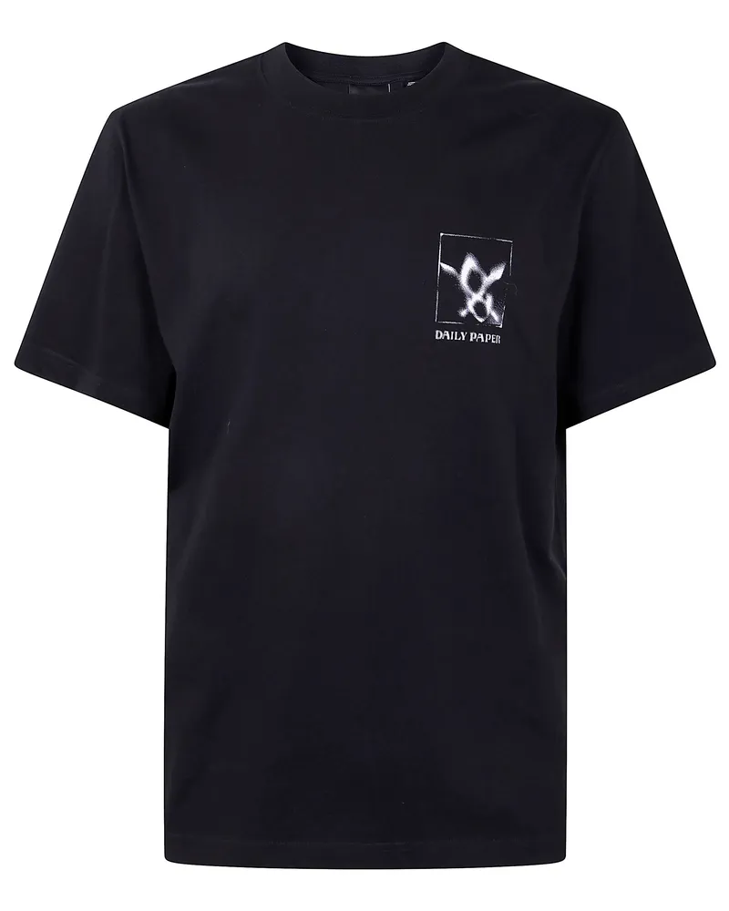 Daily Paper Shadow Grid" Ss T-Shirt Black