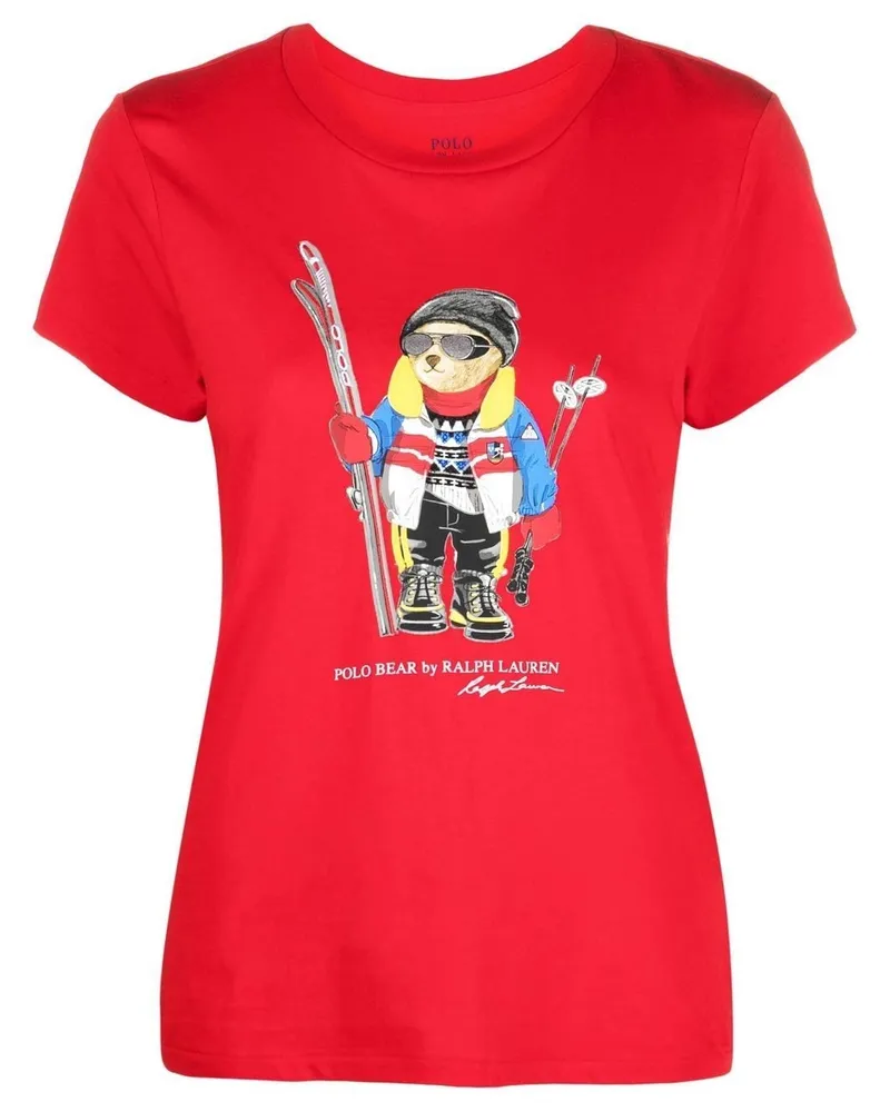 Ralph Lauren Ski Bear T-Shirt Red