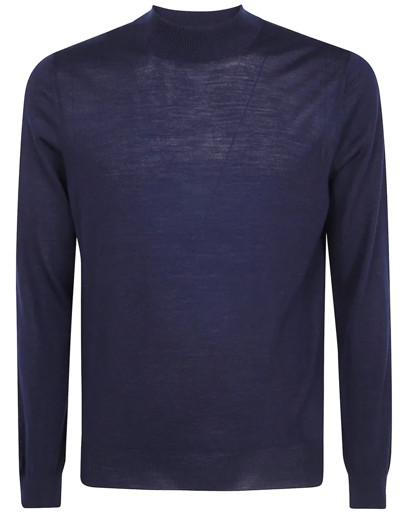 Gran Sasso Sweater Long Sleeves Turtleneck Blue
