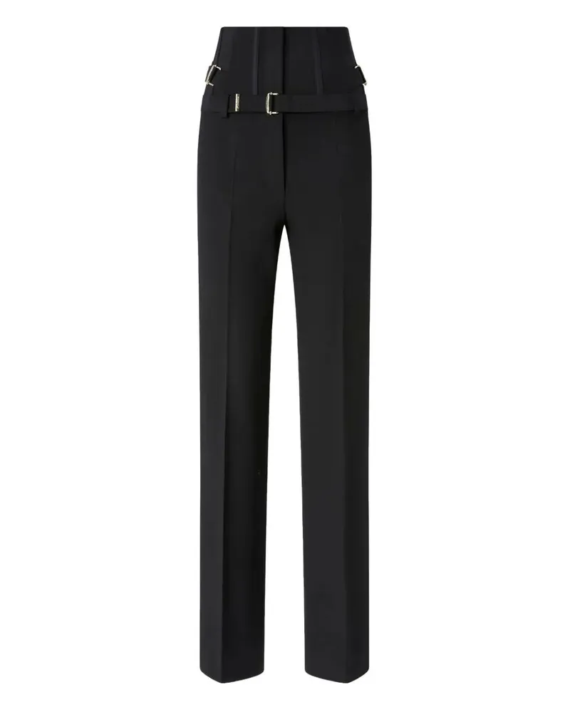 Pinko Piadina" Crepe Poly Trousers Black
