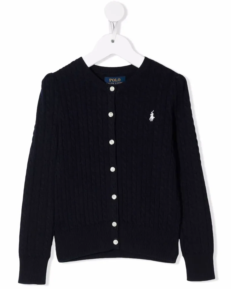 Ralph Lauren Maglione Mini Cable Tops Blue