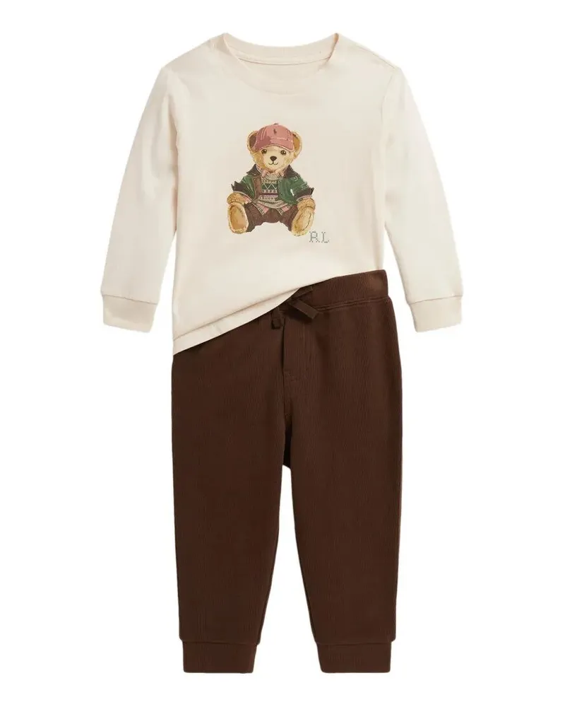 Ralph Lauren Pants Set Knit "Knit Pant Set Outfit White