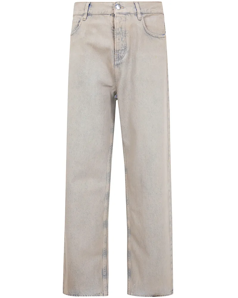 Amiri Washed Baggy' Jeans Blue