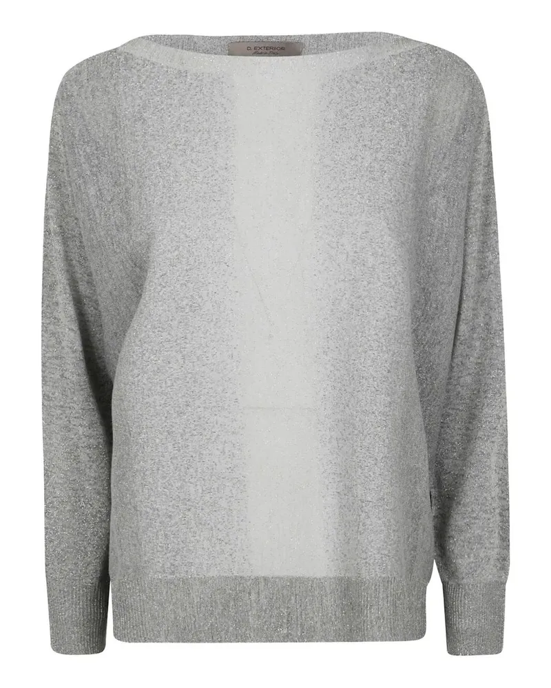 D.EXTERIOR D. EXTERIOR Funded Lux Long Sleeves Oversized T-Shirt Gray