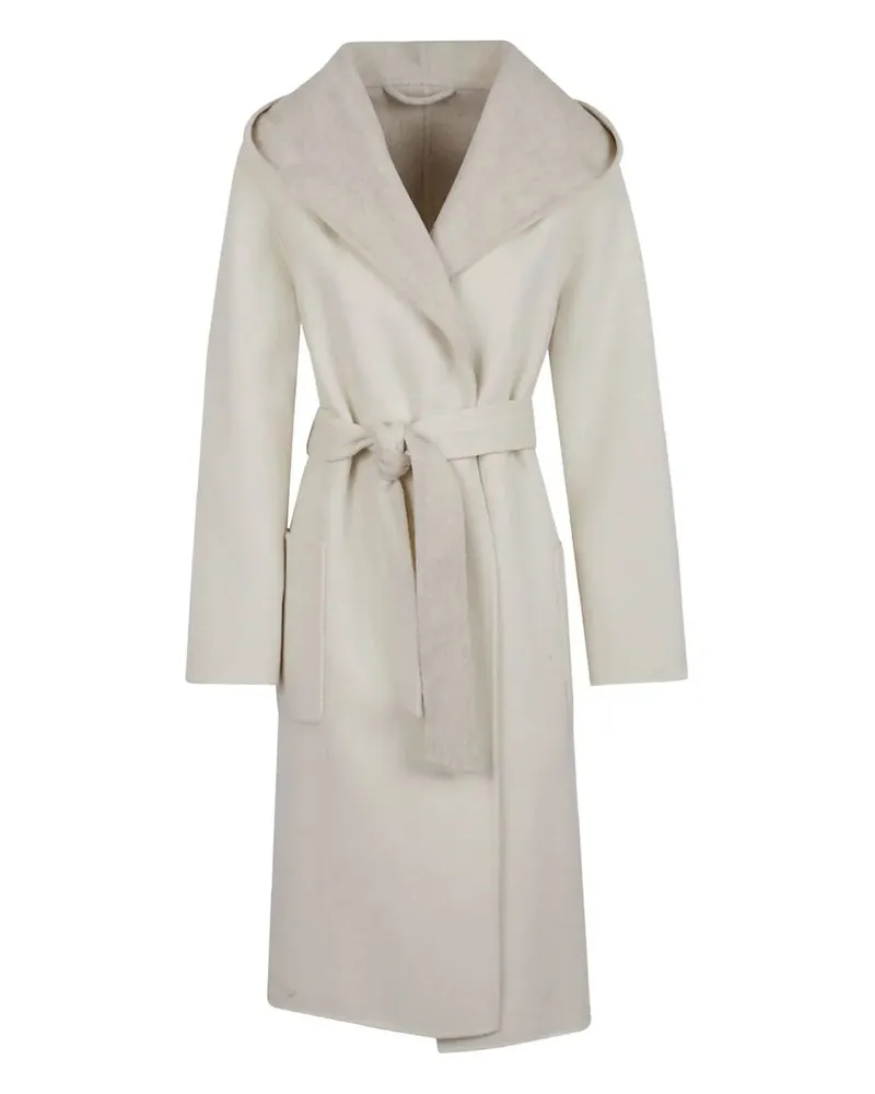 P.A.R.O.S.H. P. A.R. O H. Reversible Coat With Hood White