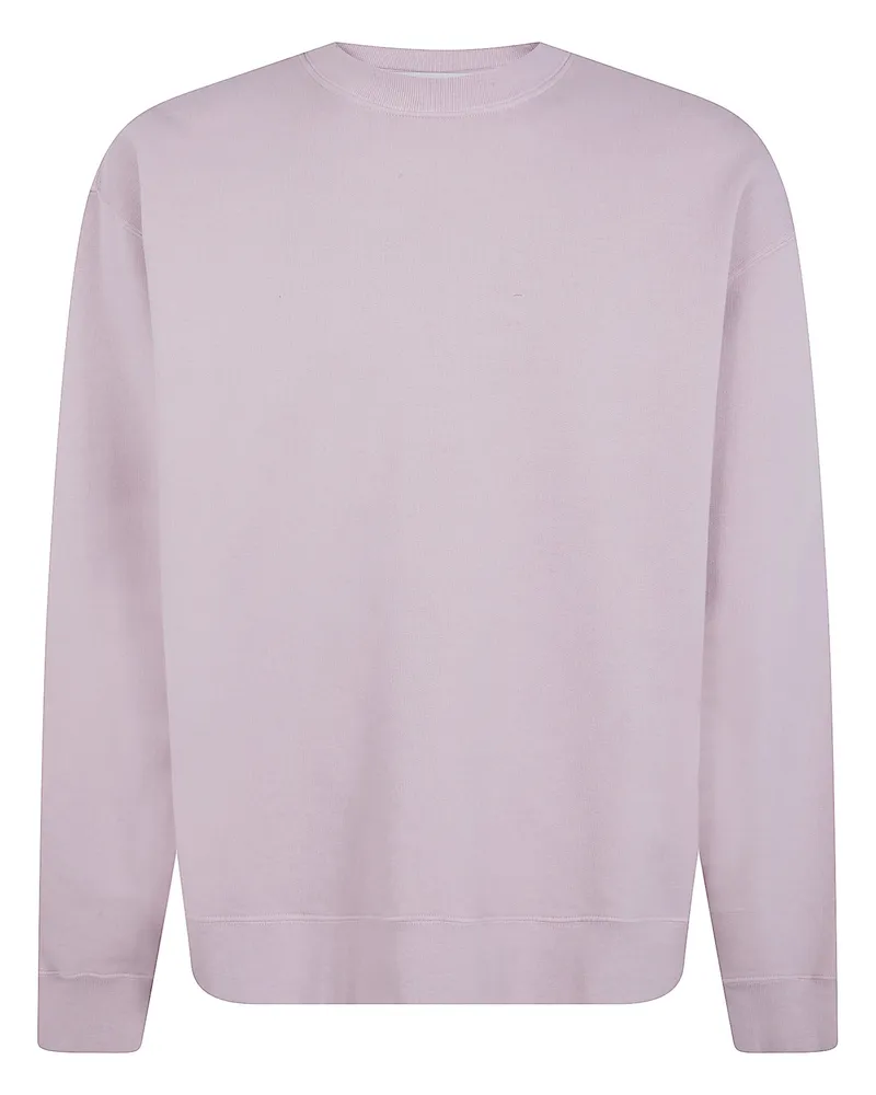 Golden Goose Boxi Sweatshirt Cotton Fleece Logo Patch Gray
