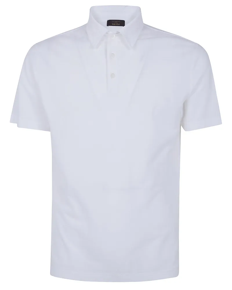 Zanone Short Sleeves Polo Shirt White