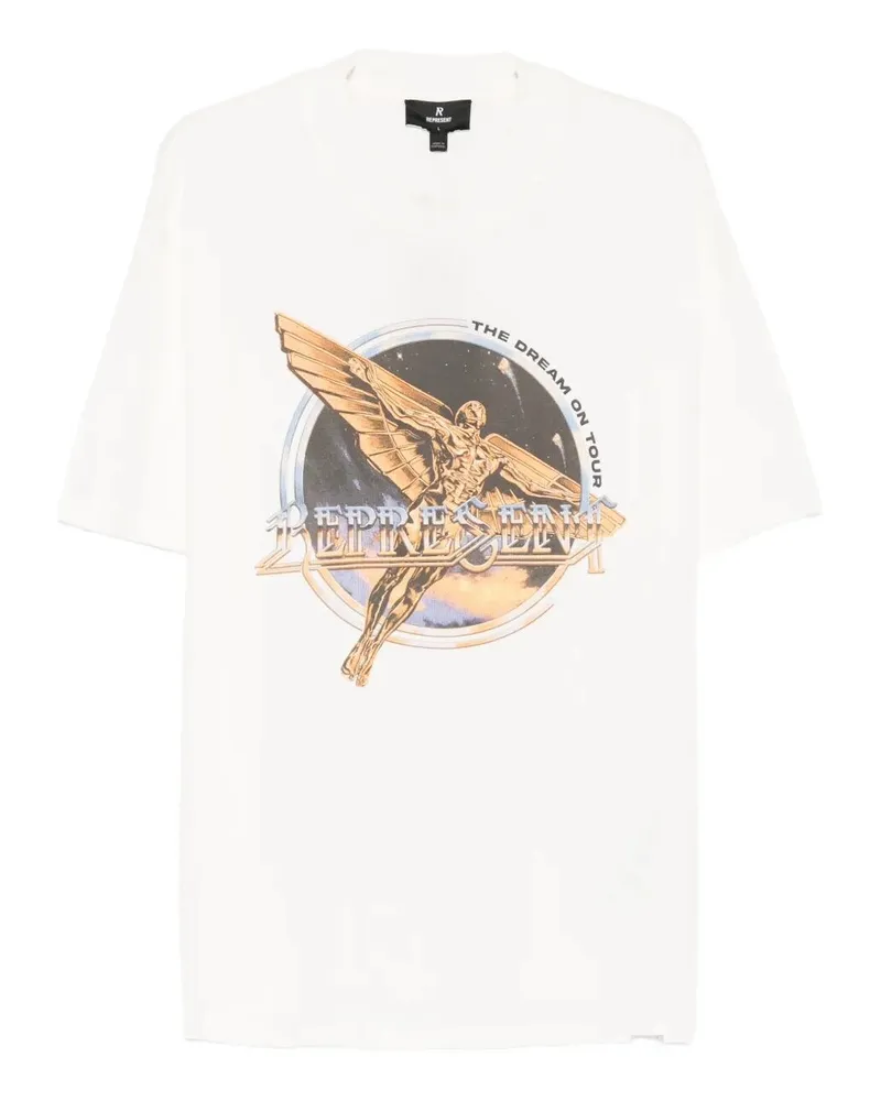 REPRESENT Golden Tour" T-Shirt White