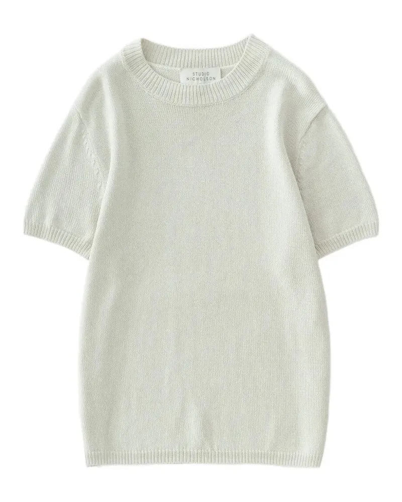 Studio Nicholson Short Sleeve Top White