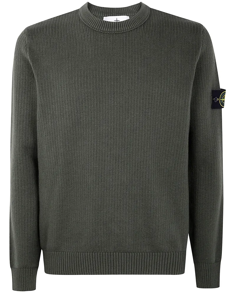 Stone Island Winter Cotton' Crew Neck Green